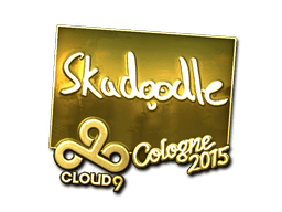 Samolepka (Skadoodle zlatá Kolín nad Rýnem 2015)