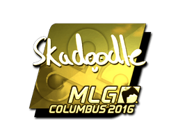 Samolepka (Skadoodle zlatá MLG Columbus 2016)