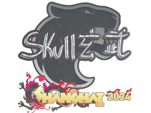 Klistermærke (skullz glitter Shanghai 2024)