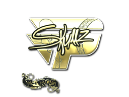 Samolepka (skullz zlatá BLAST.tv Paris 2023)
