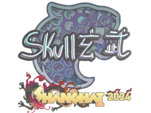 Klistermærke (skullz holo Shanghai 2024)