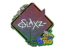 Klistermærke (slaxz- glitter Rio 2022)