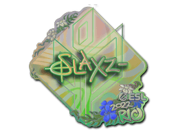 Klistermærke (slaxz- holo Rio 2022)