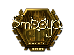 Samolepka (smooya zlatá London 2018)