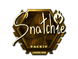 Samolepka (snatchie zlatá London 2018)