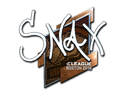 Klistermærke (Snax folie Boston 2018)
