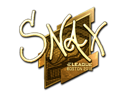 Samolepka (Snax zlatá Boston 2018)