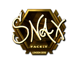 Samolepka (Snax zlatá London 2018)