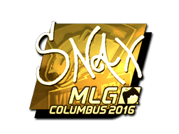 Samolepka (Snax zlatá MLG Columbus 2016)
