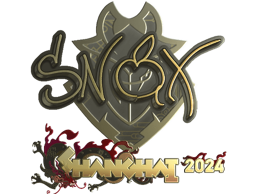 Samolepka (Snax zlatá Perfect World Shanghai 2024)