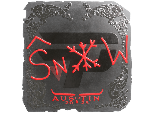 Klistermærke (snow folie Austin 2025)