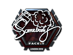 Klistermærke (somebody folie London 2018)