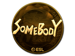 Samolepka (somebody zlatá Katowice 2019)