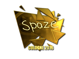 Samolepka (spaze zlatá ESL Cologne 2016)