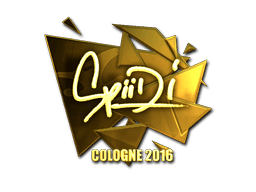 Samolepka (Spiidi zlatá ESL Cologne 2016)