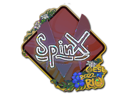 Klistermærke (Spinx glitter Rio 2022)