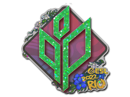 Klistermærke (Sprout Esports glitter Rio 2022)