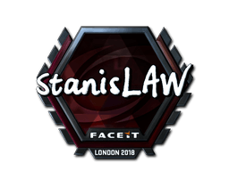 Klistermærke (stanislaw folie London 2018)