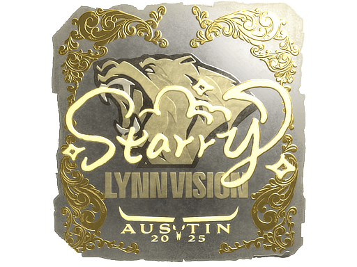 스티커 (Starry 금박 오스틴 2025)