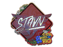 Klistermærke (stavn glitter Rio 2022)