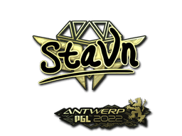 Samolepka (stavn zlatá PGL Antwerp 2022)