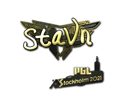 Samolepka (stavn zlatá PGL Stockholm 2021)