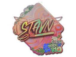 Klistermærke (stavn holo Rio 2022)