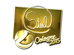 Samolepka (steel zlatá Kolín nad Rýnem 2015)