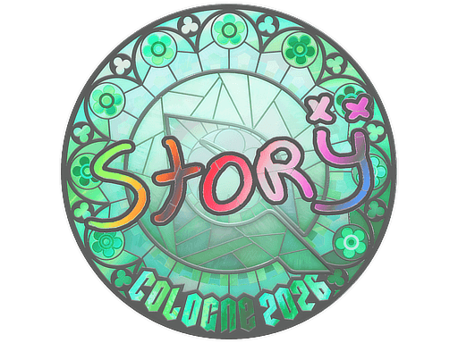 Klistermærke (story holo Cologne 2026)