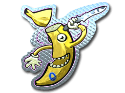 Klistermærke (Stupid Banana folie)