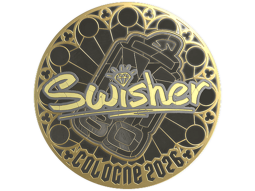 Samolepka (Swisher zlatá IEM Cologne 2026)
