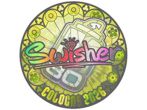 Klistermærke (Swisher holo Cologne 2026)