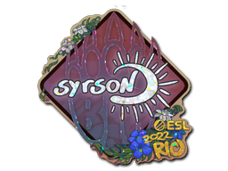 Klistermærke (syrsoN glitter Rio 2022)