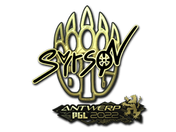 Samolepka (syrsoN zlatá PGL Antwerp 2022)