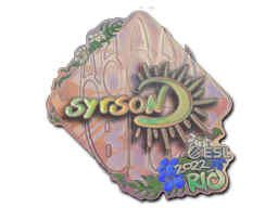 Klistermærke (syrsoN holo Rio 2022)