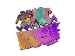 Klistermærke (T Rush holo)