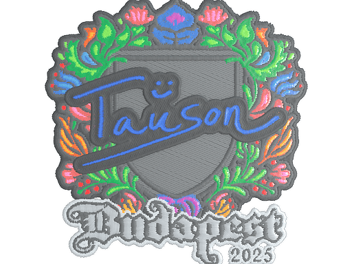 Klistermærke (Tauson broderet Budapest 2025)