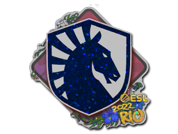 Klistermærke (Team Liquid glitter Rio 2022)