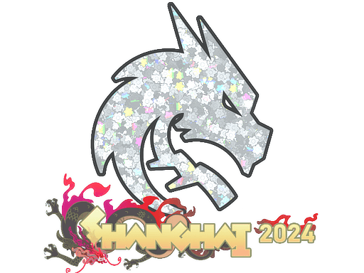 Klistermærke (Team Spirit glitter Shanghai 2024)