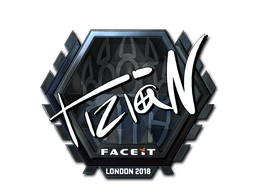 Klistermærke (tiziaN folie London 2018)
