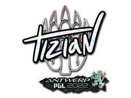 Klistermærke (tiziaN glitter Antwerp 2022)
