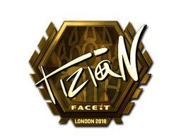 Samolepka (tiziaN zlatá London 2018)