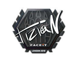 Klistermærke (tiziaN London 2018)
