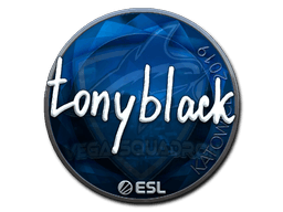 Klistermærke (tonyblack folie Katowice 2019)