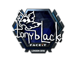 Klistermærke (tonyblack folie London 2018)