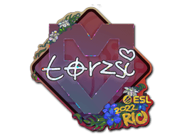 Klistermærke (torzsi glitter Rio 2022)