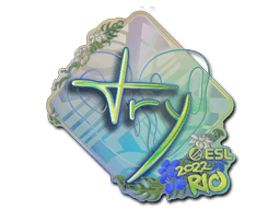 Samolepka (TRY holografická IEM Rio 2022)