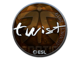 Klistermærke (twist folie Katowice 2019)
