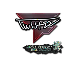 Klistermærke (Twistzz glitter Antwerp 2022)