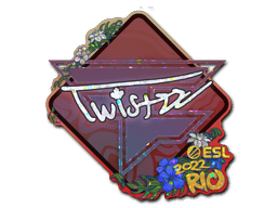 Klistermærke (Twistzz glitter Rio 2022)